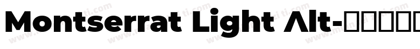 Montserrat Light Alt字体转换